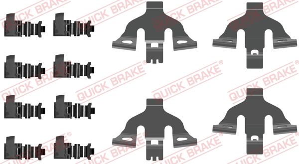 Комплект приладдя, накладка дискового гальма, Quick Brake 109-0092