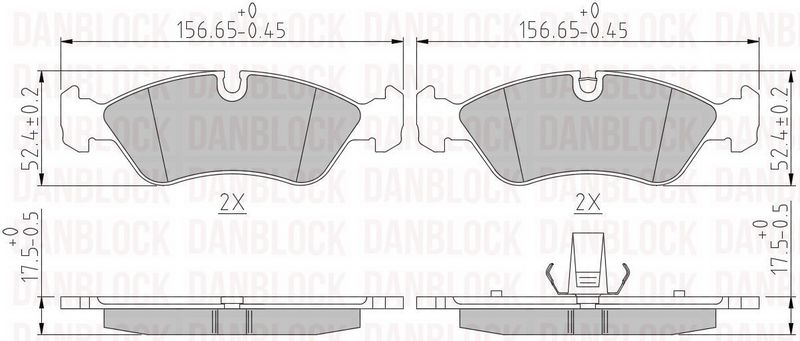 DANBLOCK Remblokkenset, schijfrem