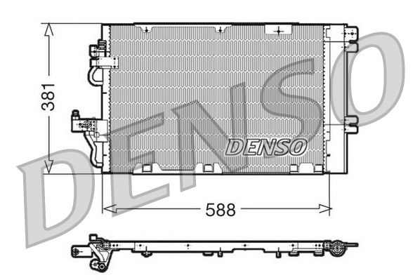 DENSO kondenzátor, klíma DCN20010