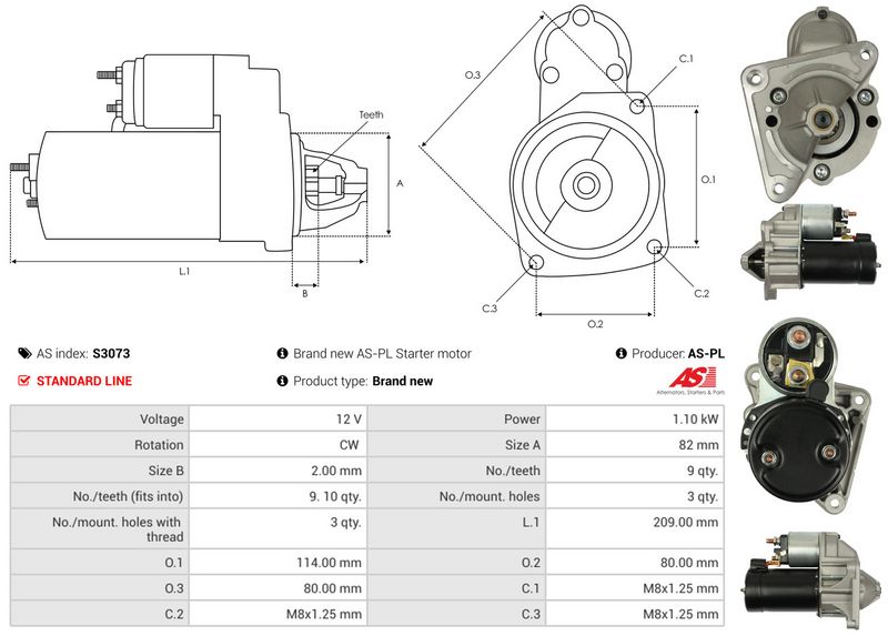 AS-PL S3073 Starter