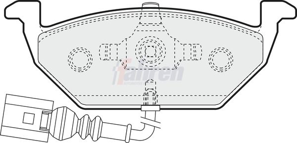 Fahren Brake Pad Set, disc brake FBP3031