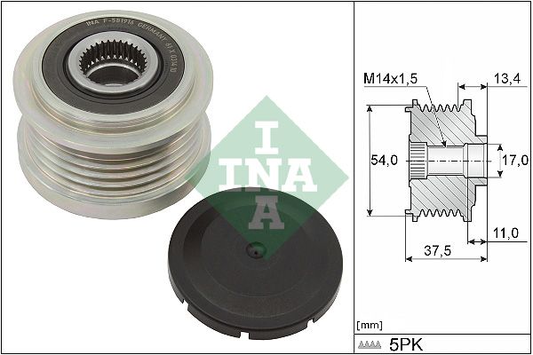 Schaeffler INA generátor szabadonfutó 535 0278 10