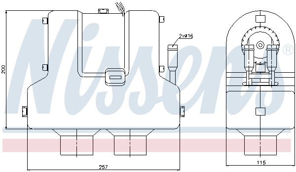 NISSENS 71905 Heat Exchanger, interior heating