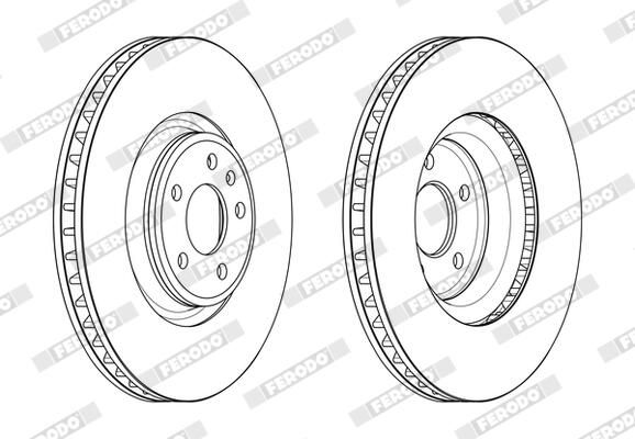 FERODO DDF2598C-1 Brake Disc