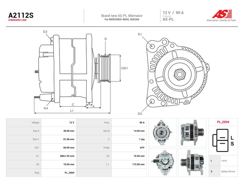 This part match OEM code: LR190-770E