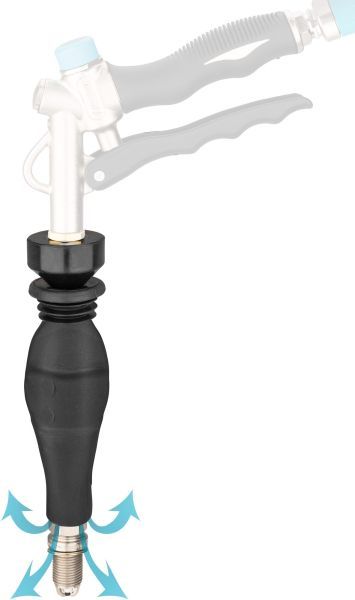 HAZET 9040-42/3 Brush/Nozzle Set, suction/blast gun