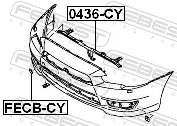 Передня обшивка, Febest 0436CY