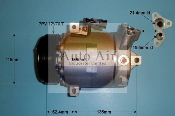 Auto Air Gloucester 14-9731P Compressor, air conditioning