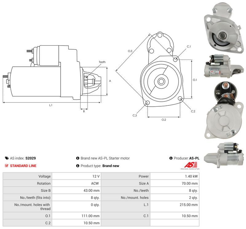 AS-PL S2029 Starter