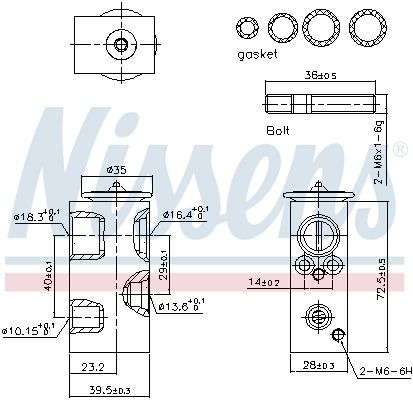 NISSENS 999497 Expansion Valve, air conditioning