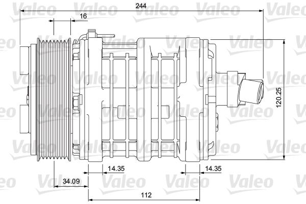 VALEO Compressor, airconditioning 700855