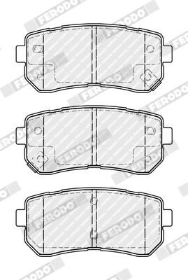 FERODO FDB4986 Brake Pad Set, disc brake