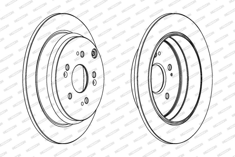 FERODO Disque de frein DDF1608