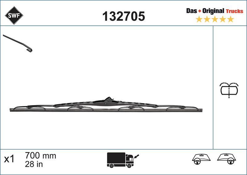 Щiтка склоочисника, комплект MERCEDES-BENZ 001820544564