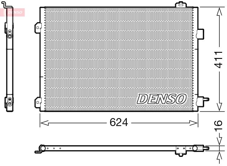 DENSO kondenzátor, klíma DCN23027