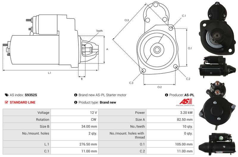 AS-PL S9352S Starter