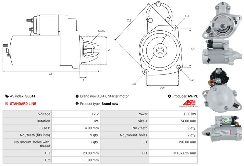AS-PL S6041 Starter