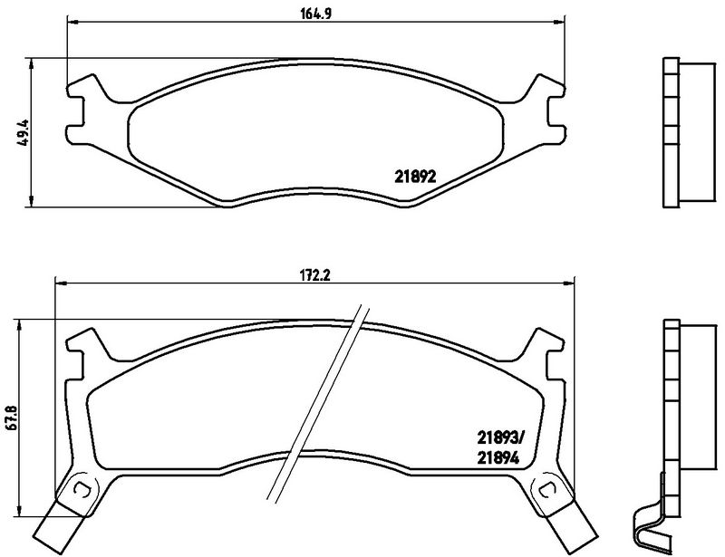 BREMBO P30006 Brake Pad Set, disc brake