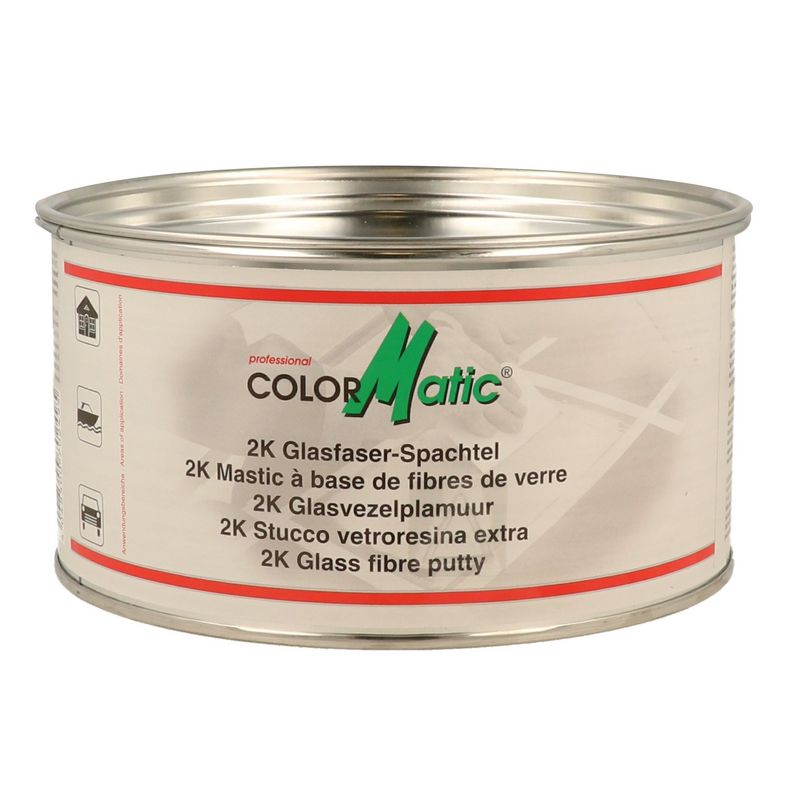 spaclu fibra de sticla COLORMATIC 2K Glass Fibre Putty grey green matt 1600 g 702495