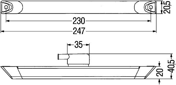 pozička LED červená, 24V 2XS008078-007