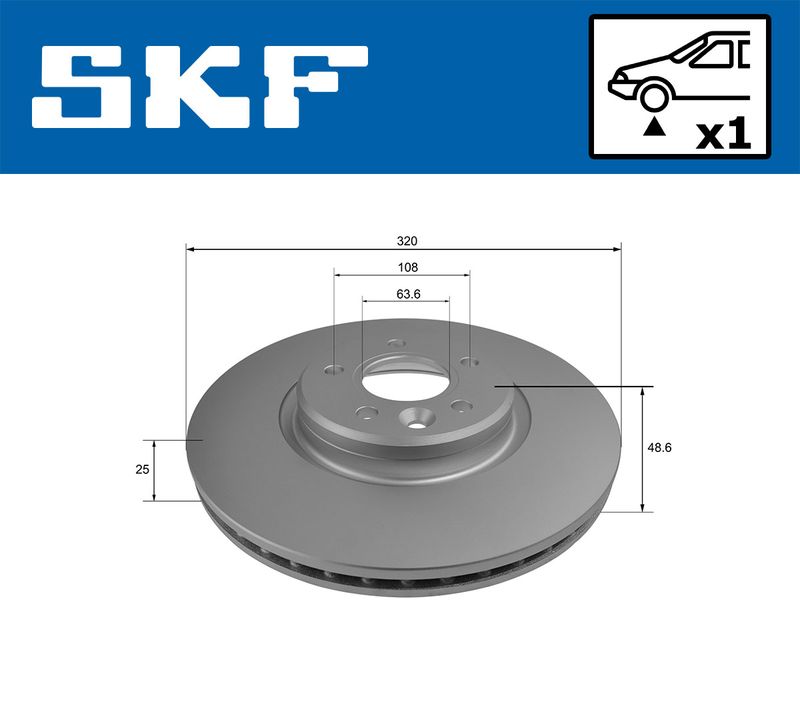 SKF VKBD 80213 V1 Brake Disc