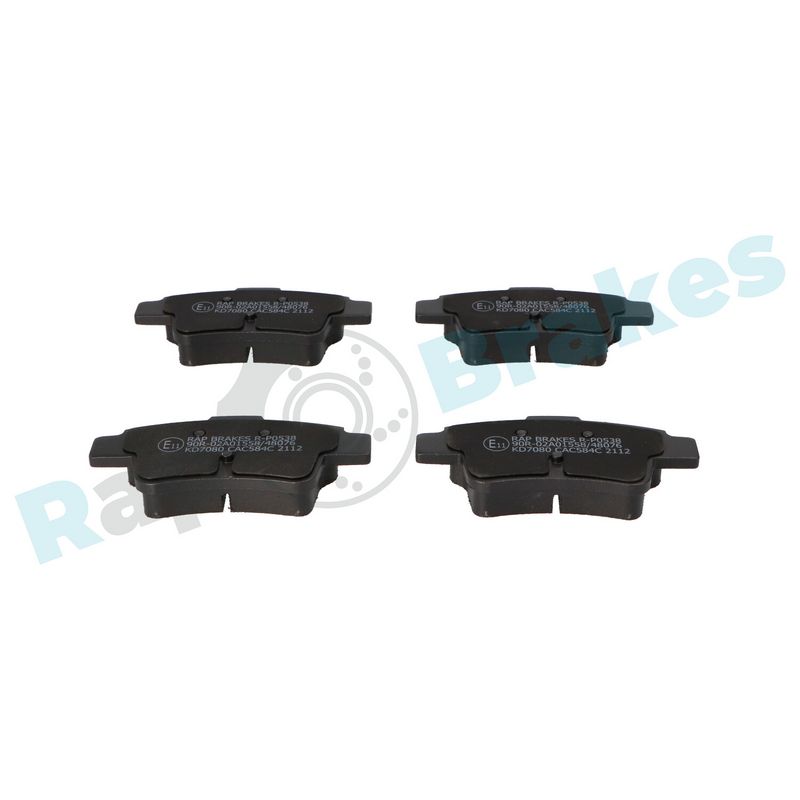 RAP BRAKES R-P0538 Brake Pad Set, disc brake