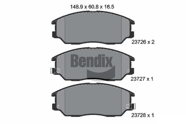 BENDIX Braking fékbetétkészlet, tárcsafék BPD2028