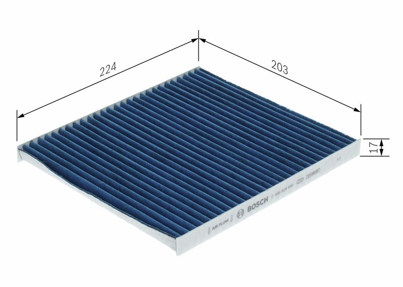 Filter, salongiõhk, BOSCH 0 986 628 656