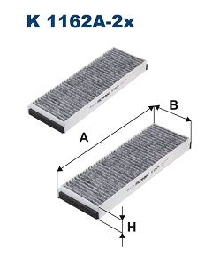 FILTRON szűrő, utastér levegő K 1162A-2x