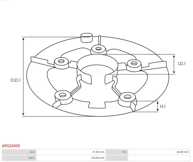 Ремонтний комплект, генератор, Auto Starter ARS2030S