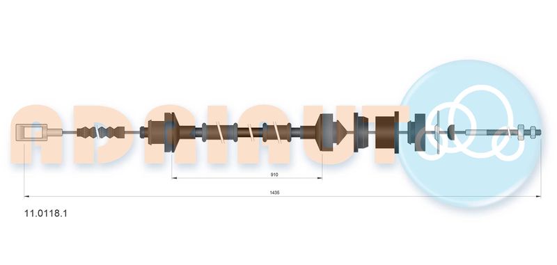 Трос, керування зчепленням ADRIAUTO 1101181