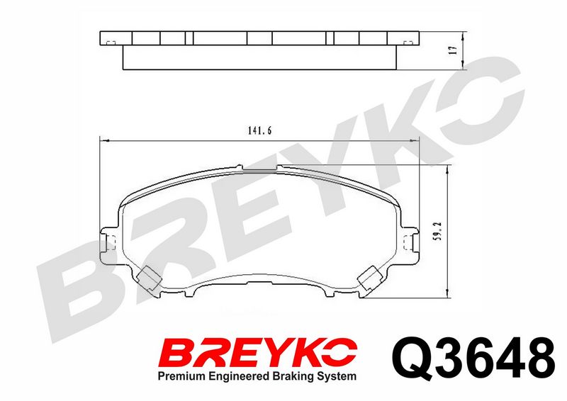 DAVID VASCO Q3648 Brake Pad Set, disc brake