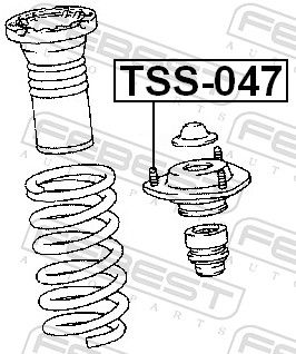 FEBEST TSS-047 Suspension Strut Support Mount