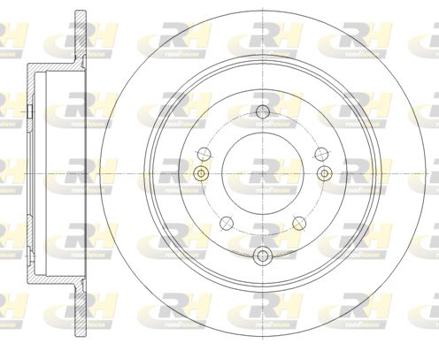 Диск тормозной (задний) ROADHOUSE