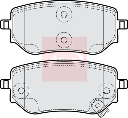 APEC Brake Pad Set, disc brake PAD2240