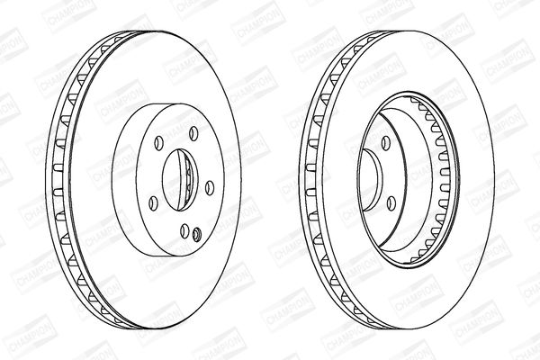 CHAMPION Mercedess диск гальмівний передній W203/204, E212