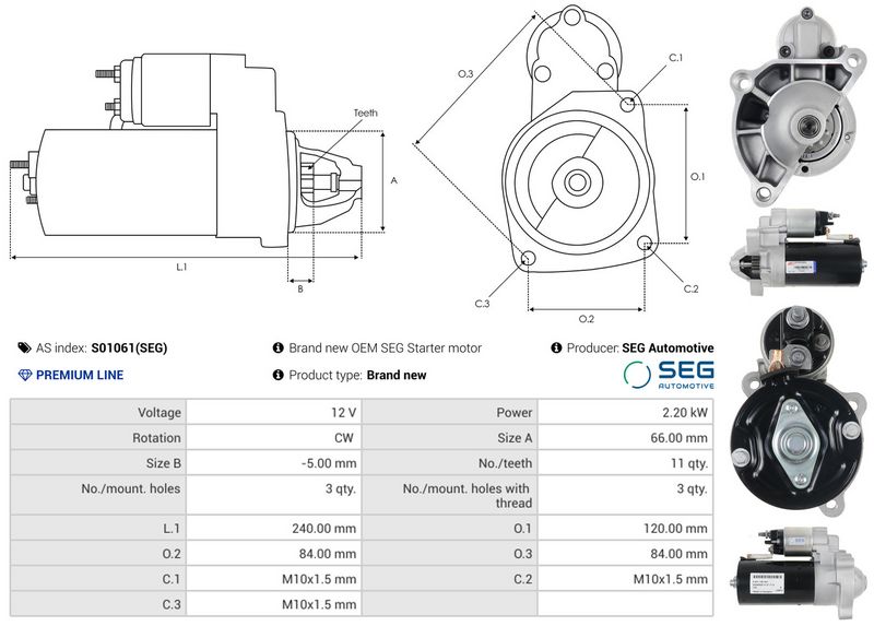 AS-PL S01061(SEG) Starter