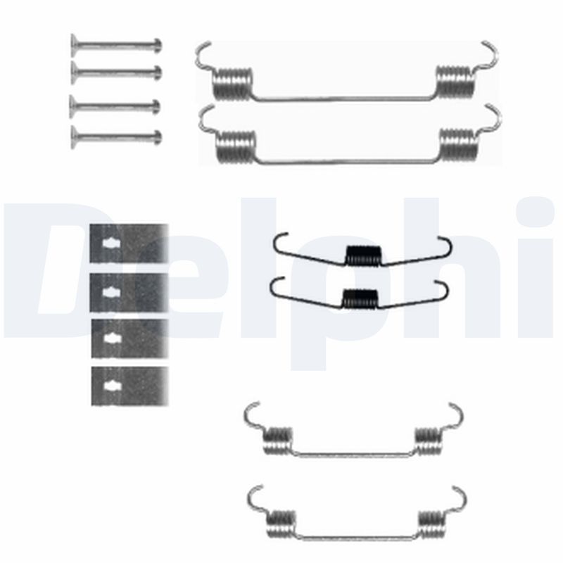 Комплект приладдя, гальмівна колодка, Delphi LY1343