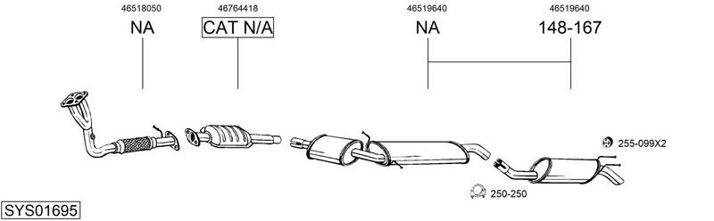 BOSAL Išmetimo sistema