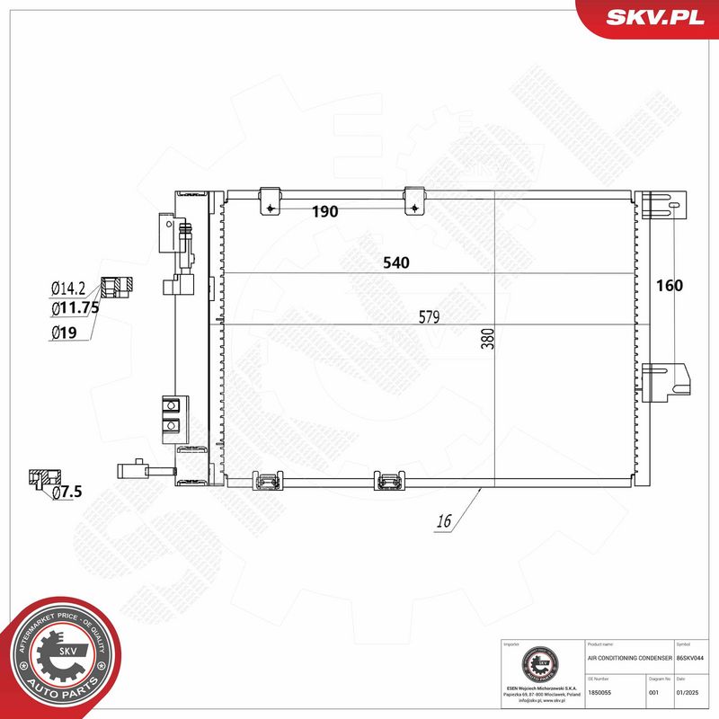Kondensaator, kliimaseade, ESEN SKV 86SKV044