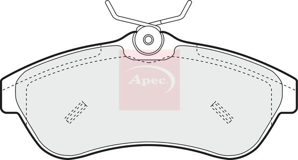 APEC Brake Pad Set, disc brake PAD1250