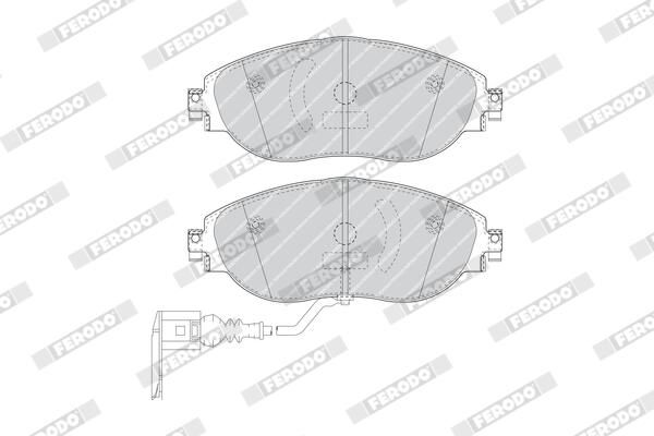 FERODO FDB4425 Brake Pad Set, disc brake