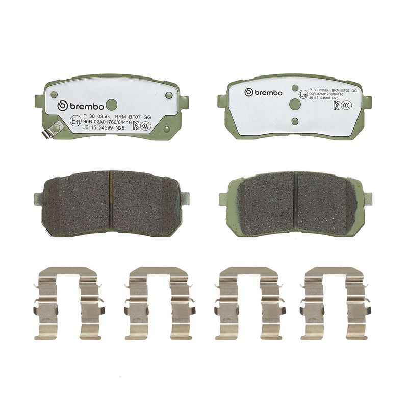 BREMBO P 30 035G Brake Pad Set, disc brake