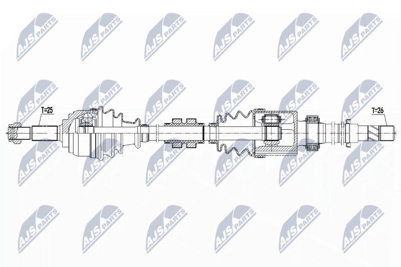 NTY hajtótengely NPW-NS-102