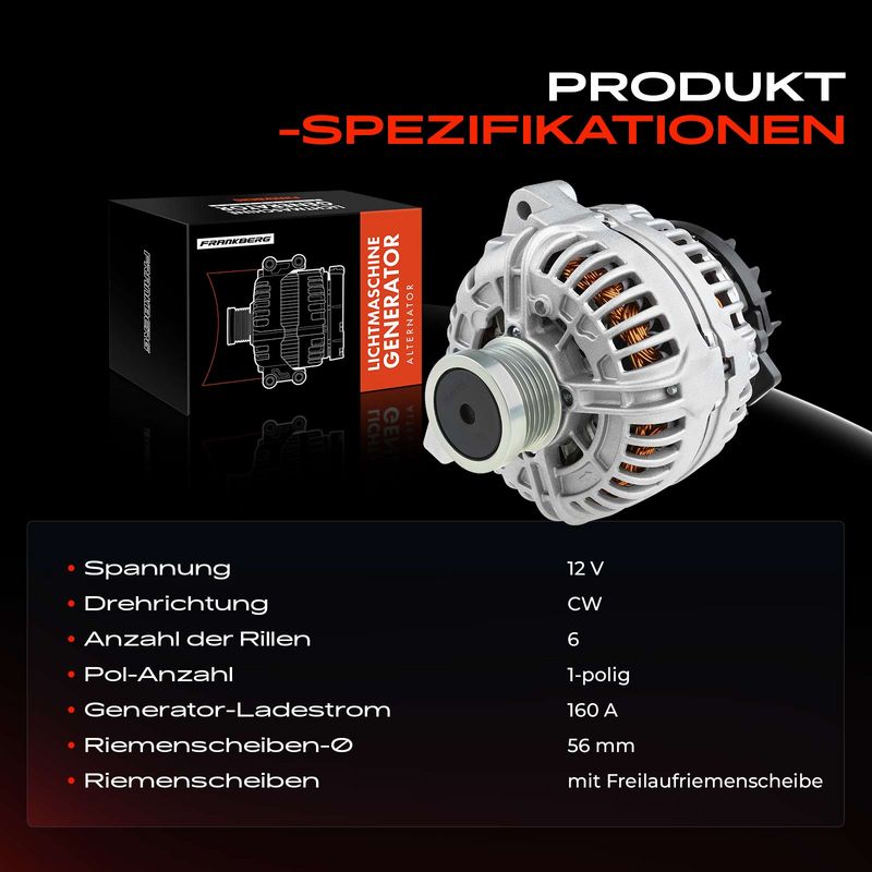 Frankberg 5481FB0001711 Alternator