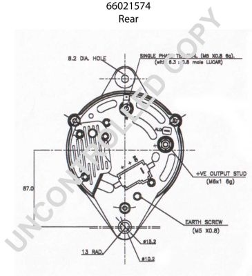 BOM-Prestolite 66021574 Alternator