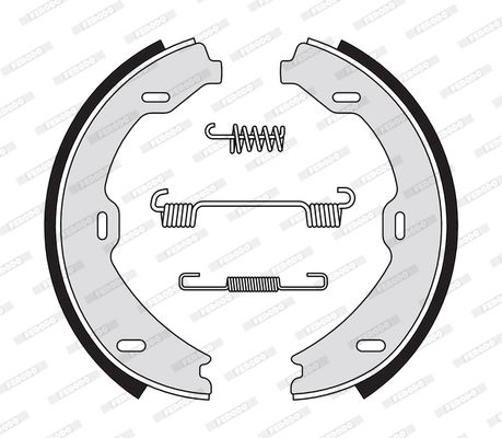 Комплект гальмівних колодок, Ferodo FSB4307