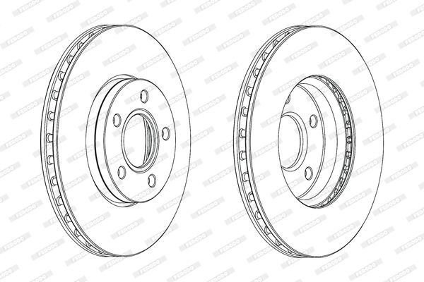 Гальмівний диск, Ferodo DDF2062C