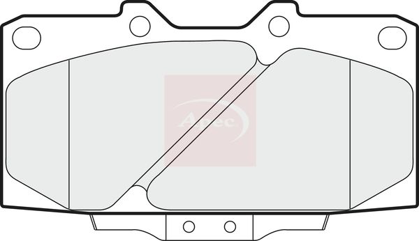 APEC Brake Pad Set, disc brake PAD960