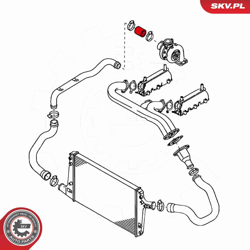 ESEN SKV 24SKV036 Charge Air Hose